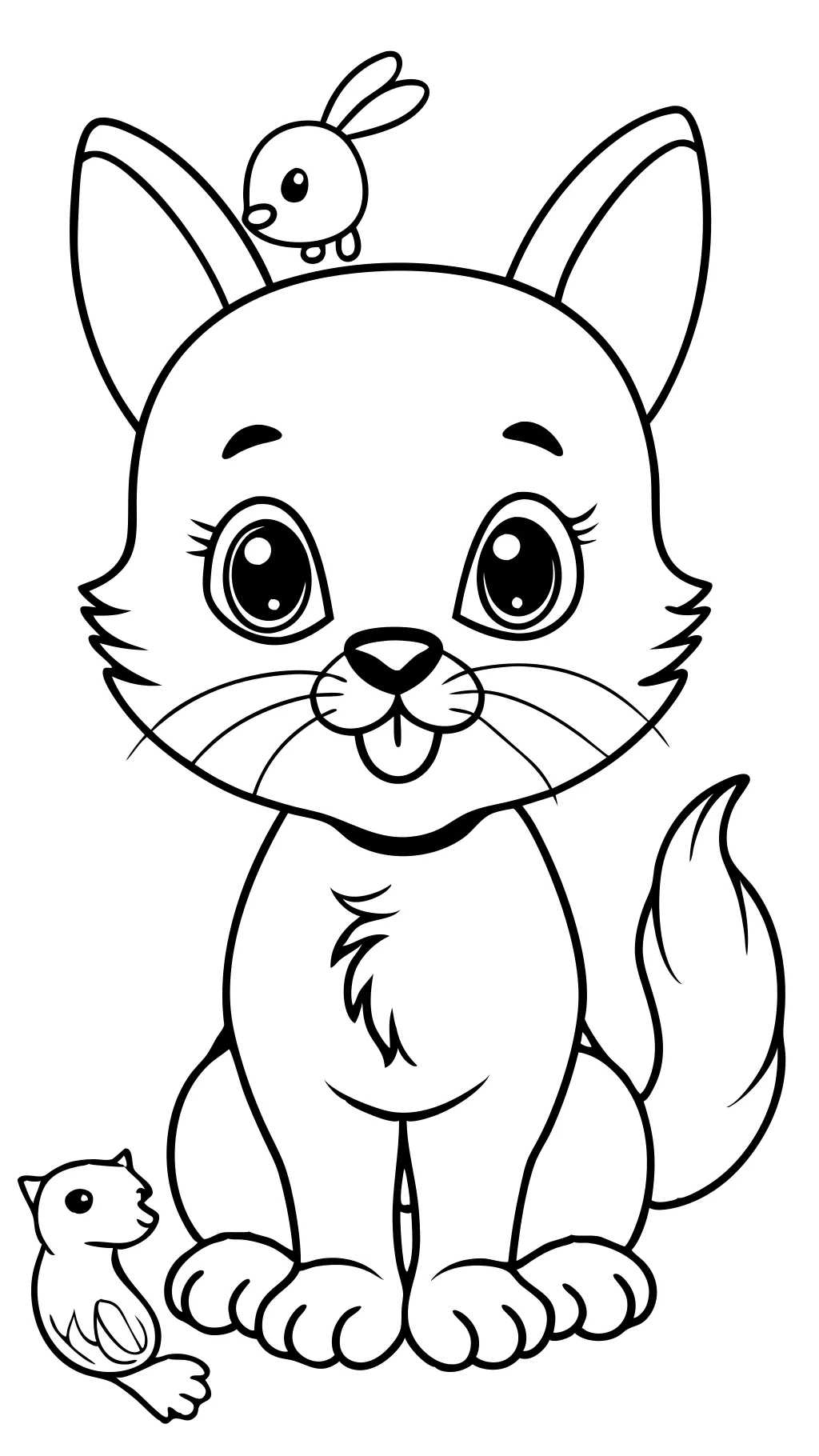 coloriages mignons imprimables d’animaux